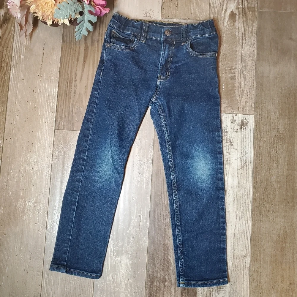 OshKosh B'gosh Dark Wash Skinny Blue Jeans Size 6R Boy NWOT